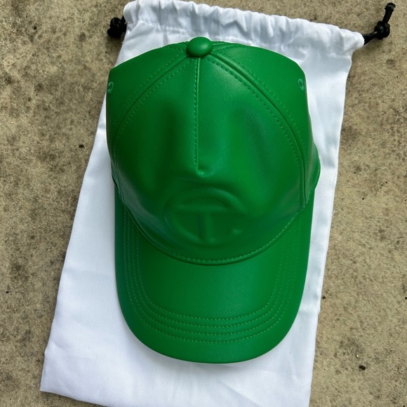 BNWT Telfar Vegan Logo Embossed Hat, Green - Picture 5 of 9